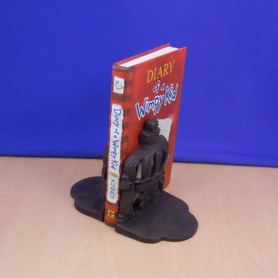 420001- METAL CROWN BOOK END